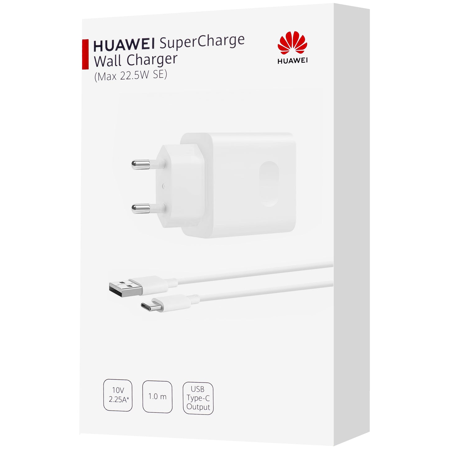Huawei CP404B USB-C-kaapeli verkkolaturi Huawei CP404B, 22,5W, 2,25A, 1 x USB-A, valkoinen 55033325