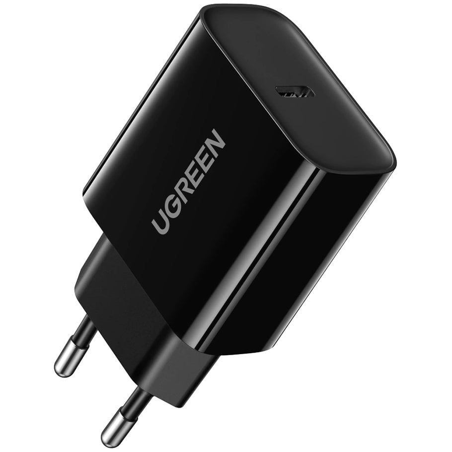 UGREEN CD137 verkkolaturi, 18W, 3A, 1 x USB-C, musta