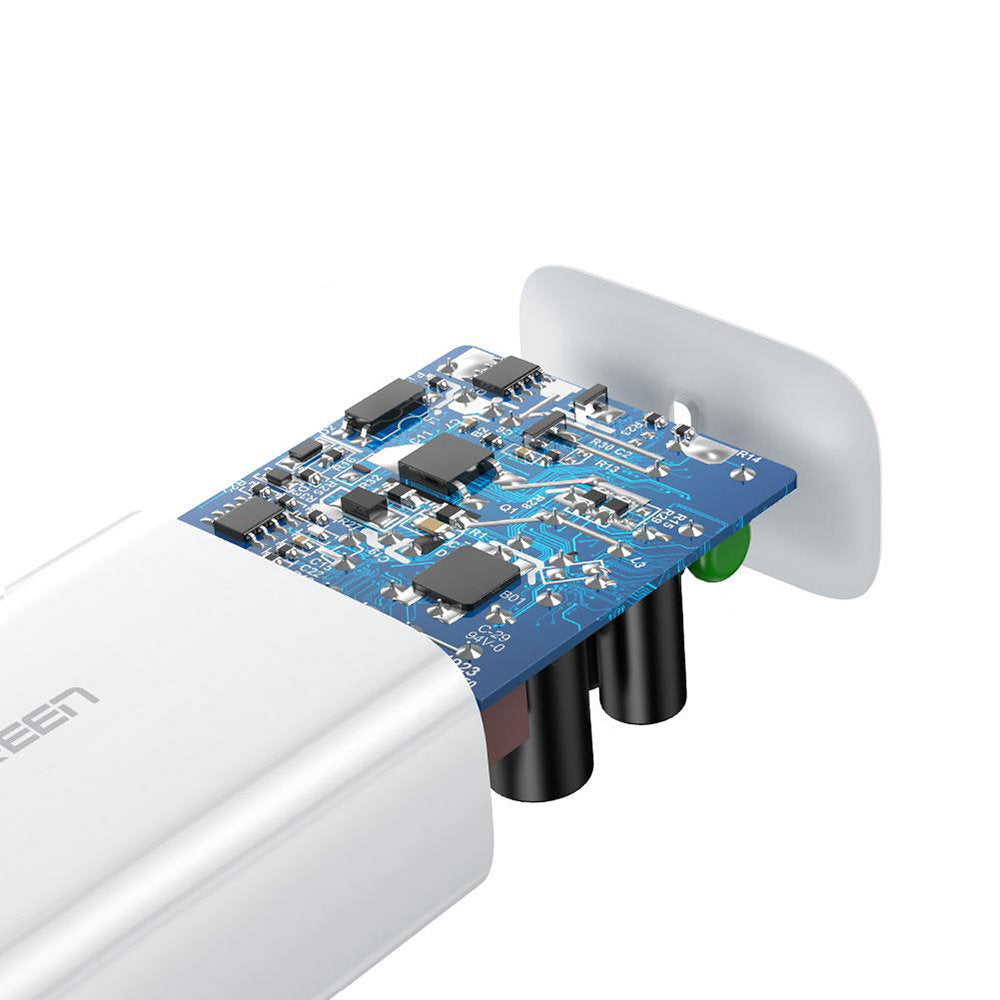 Verkkolaturi UGREEN CD127, 30W, 3A, 1 x USB-C, Valkoinen