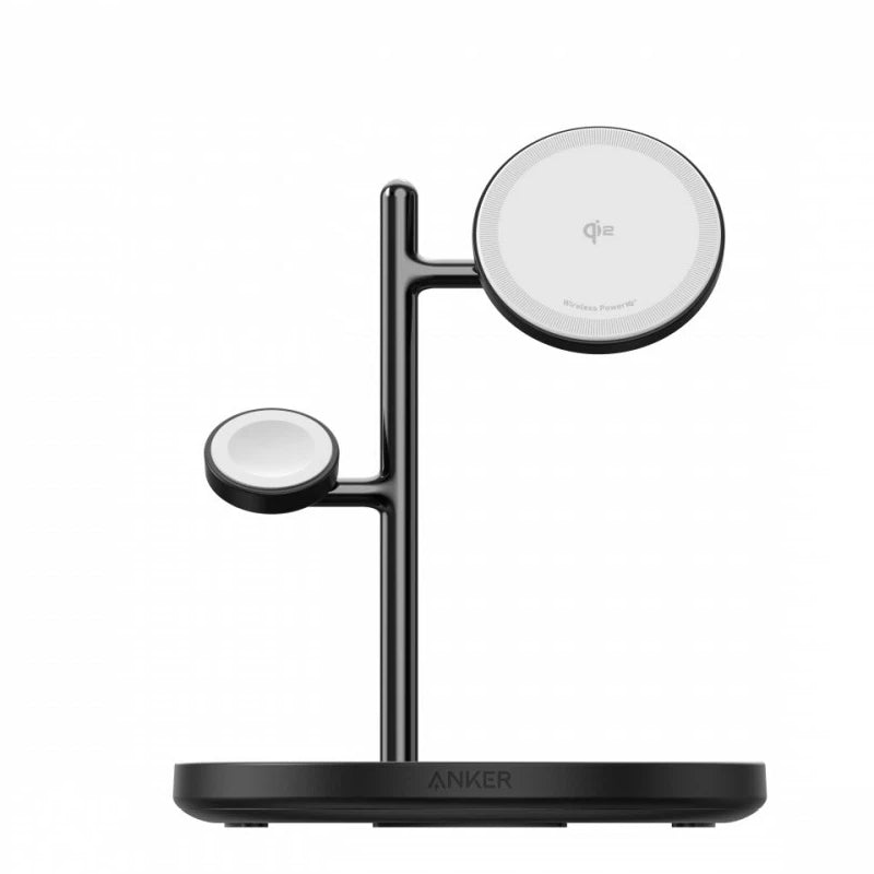 Anker MagGo 3in1 langaton verkkolaturi, 25W, 1.67A, Musta B25M3311
