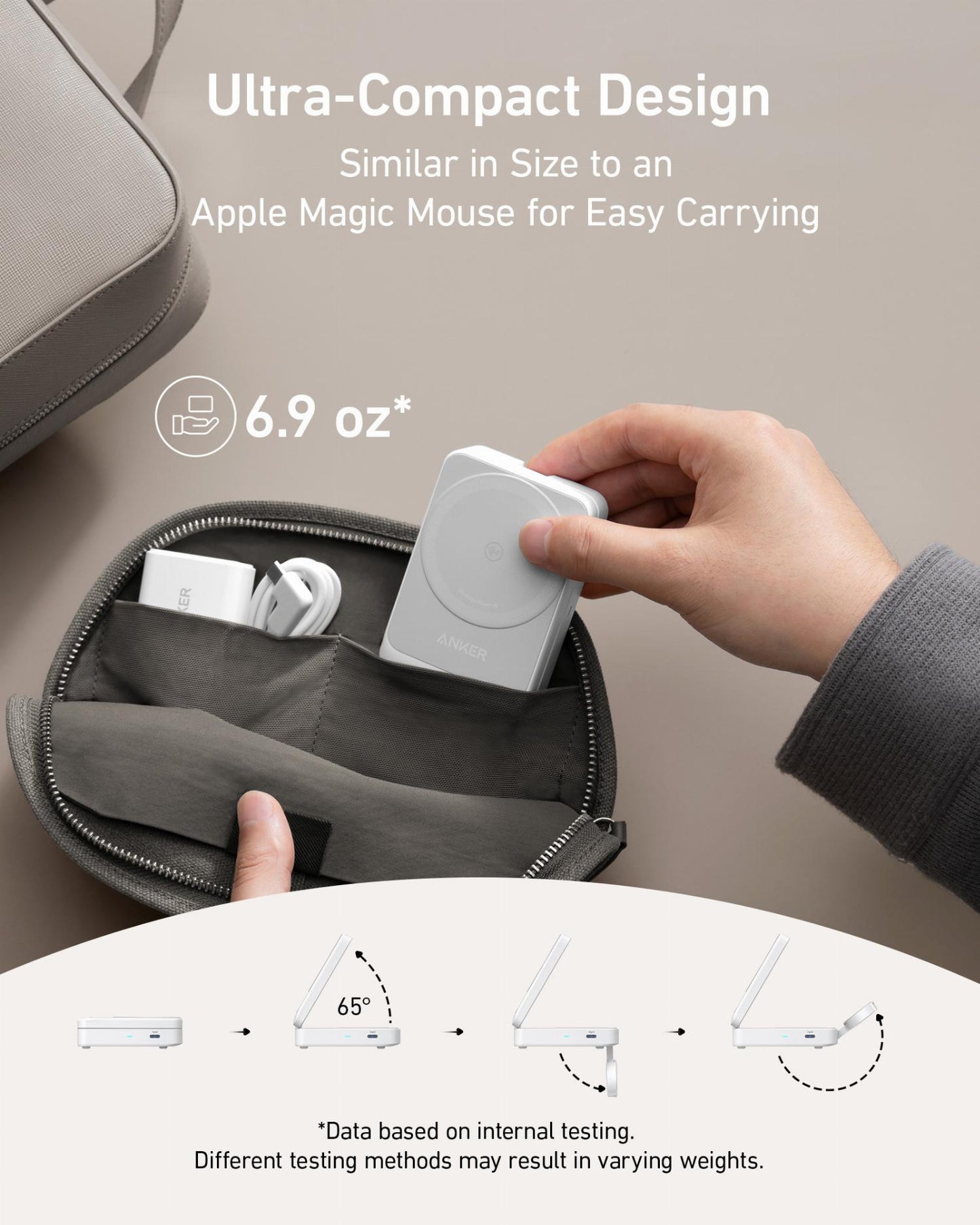 Anker MagGo 3in1 langaton verkkolaturi, 15W, 1.67A, Valkoinen B2557321