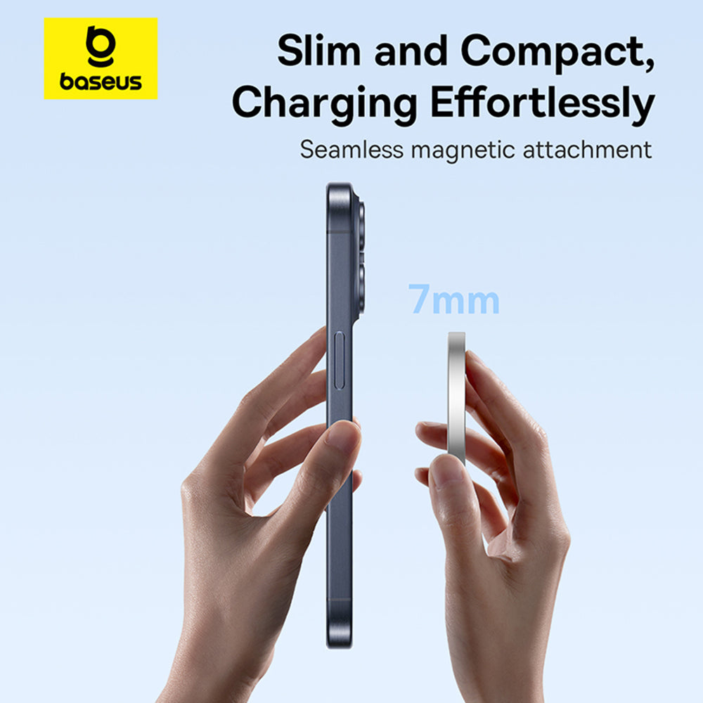 Baseus Simple Mini4 Air langaton laturi, 15W, 1.67A, Hopea P10278200S11-00