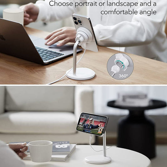 Langaton ESR HaloLock Shift -verkkolaturi, 15W, 1.67A, Valkoinen