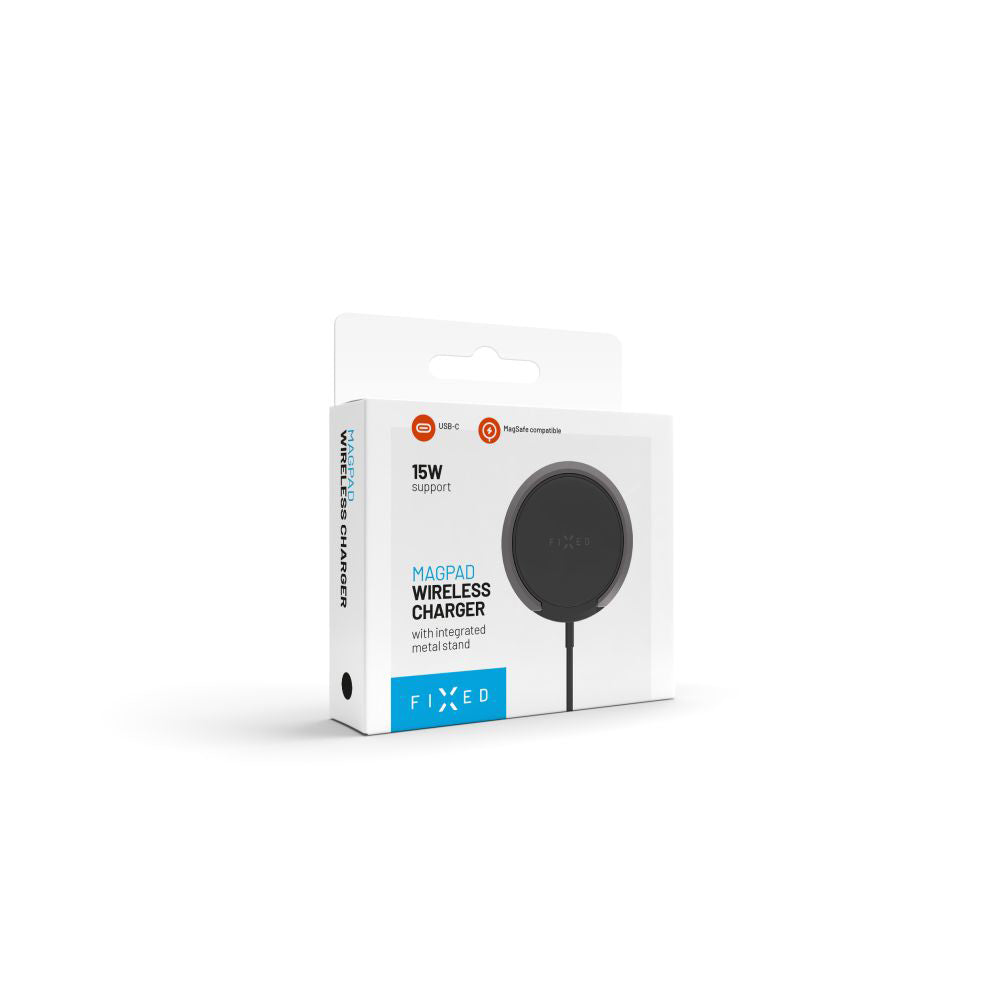 Langaton Fixed Ring -verkkolaturi, 15W, 1.67A, Musta