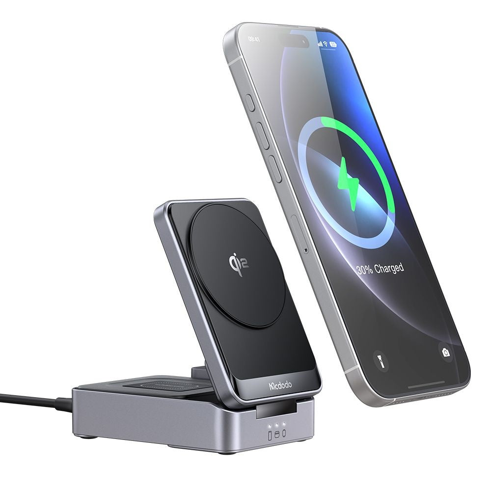 McDodo CH-5192 3in1 Wireless Network Charger, 22.5W, 1.67A, Gray