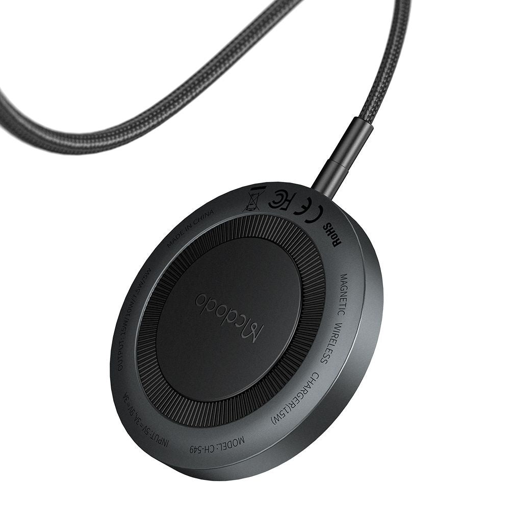 McDodo CH-5490 Langaton Verkkolaturi, 15W, 1.67A, Musta