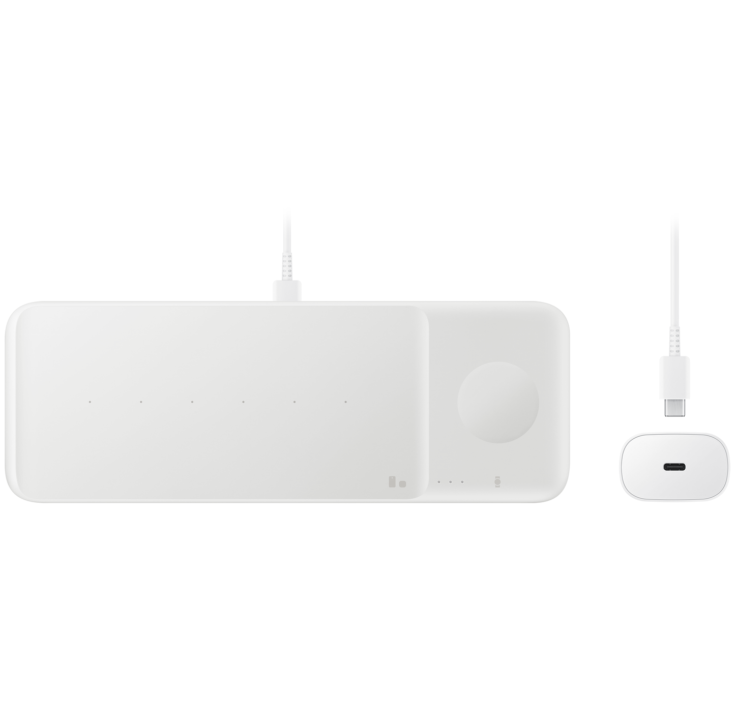 Samsung Trio Wireless Charger, 9W, 1A, White EP-P6300TWEGEU