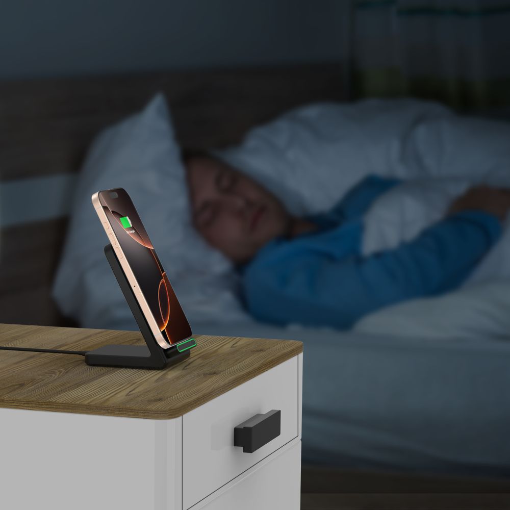 Langaton verkkolaturi Tech-Protect QI15W-A40, 15W, 1.67A, musta