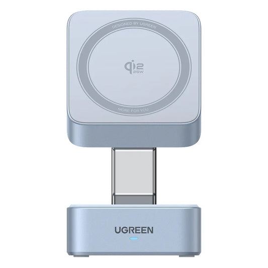 UGREEN W752 2in1 langaton verkkolaturi, 35W, 3A, 1 x USB-C, Sininen