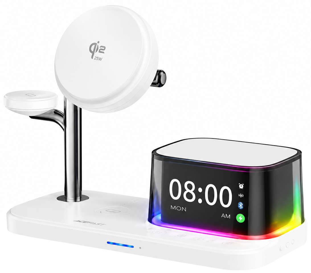 XO Design CX045 3in1 langaton verkkolaturi, 25W, valkoinen