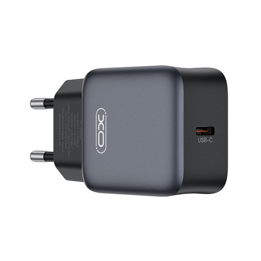 XO Design L155 Verkkolaturi, 30W, 3A, 1 x USB-C, Musta