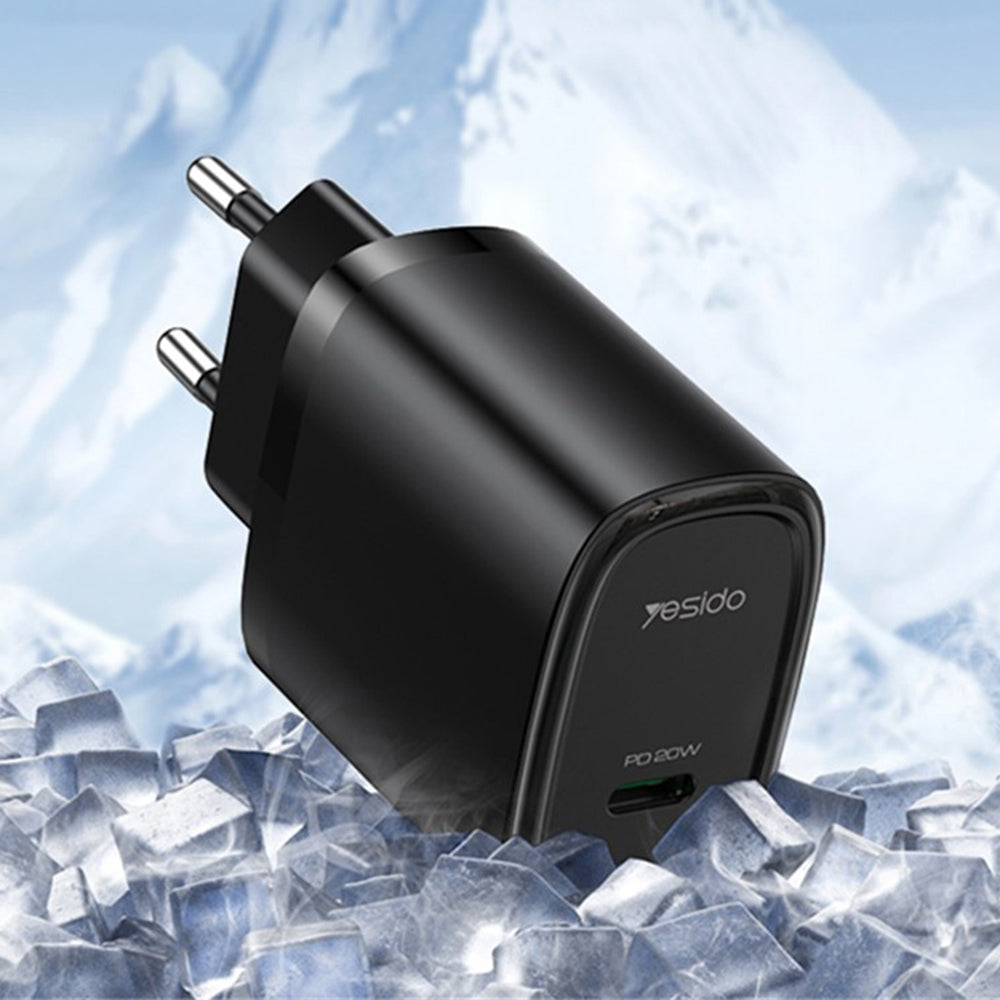 Yesido YC57 -verkkolaturi, 20W, 3A, 1 x USB-C, Valkoinen