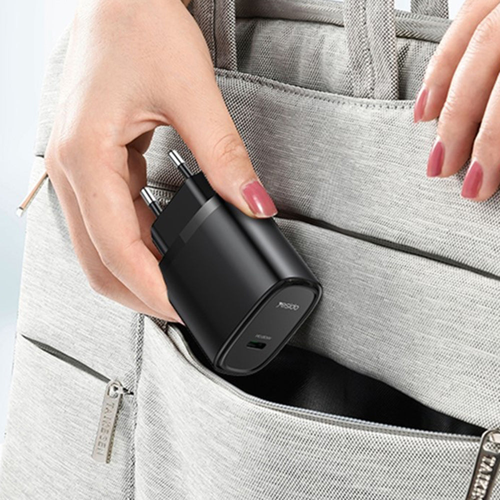 Yesido YC57 -verkkolaturi, 20W, 3A, 1 x USB-C, Valkoinen