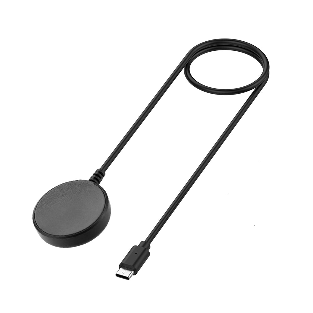 Langaton Techsuit TSC21 -laturi Samsung Galaxy Watch -sarjalle, USB-C, Musta