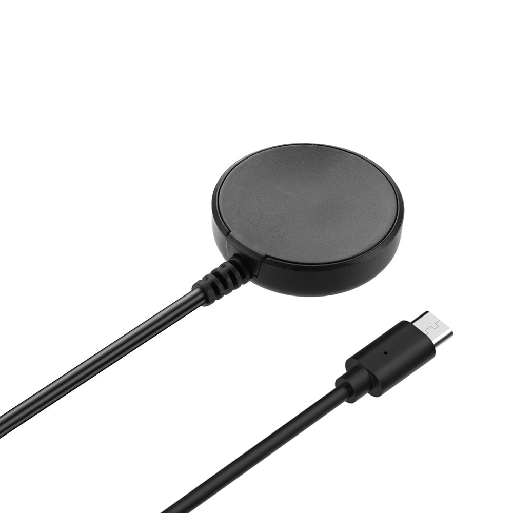 Langaton Techsuit TSC21 -laturi Samsung Galaxy Watch -sarjalle, USB-C, Musta