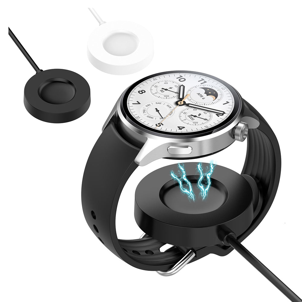 Techsuit TXC6 Wireless Charger for Xiaomi Watch S1 Pro, USB-A, Black