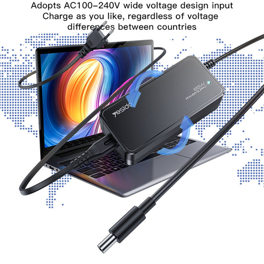Yesido CG11E -laturi, 65W, universaali, musta