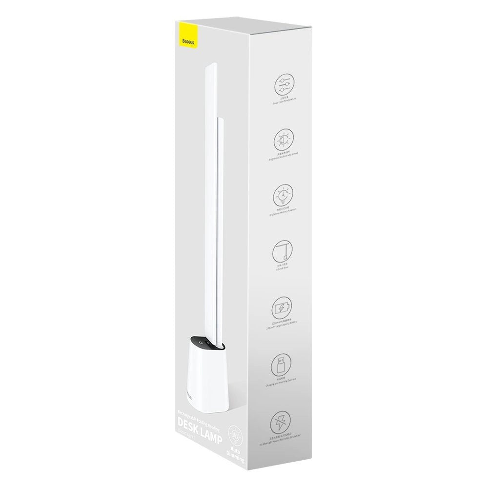 Baseus Smart Eye -valkoinen LED-työpöytälamppu, DGZG-02