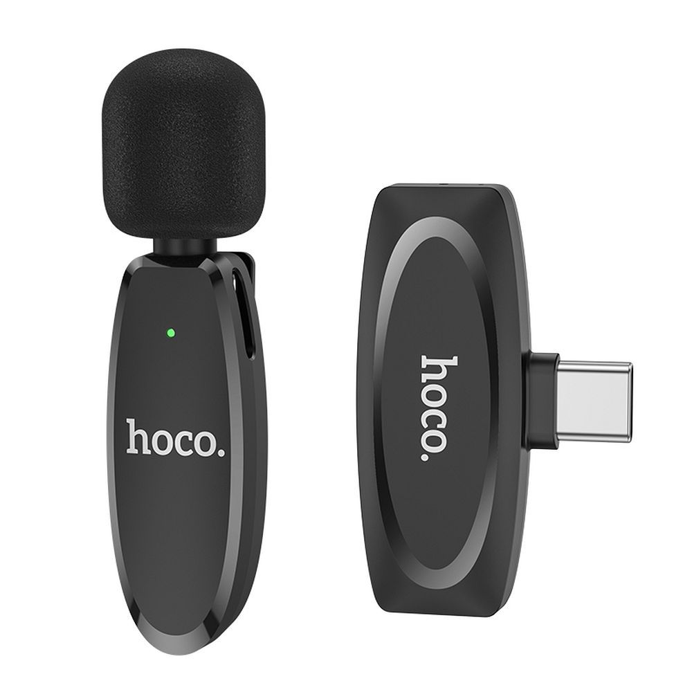 Lavalierimikrofoni HOCO L15, USB-C, Musta