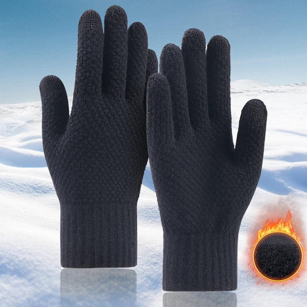 Techsuit Men's Winter Touchscreen Gloves ST0013, Size 22cm, Brown