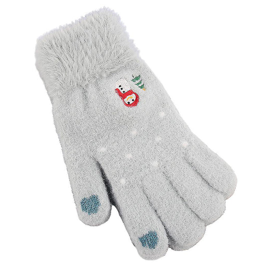 Naisten Techsuit ST0011 kosketusnäyttöhanskat talvikäyttöön, koko 17 cm, siniset