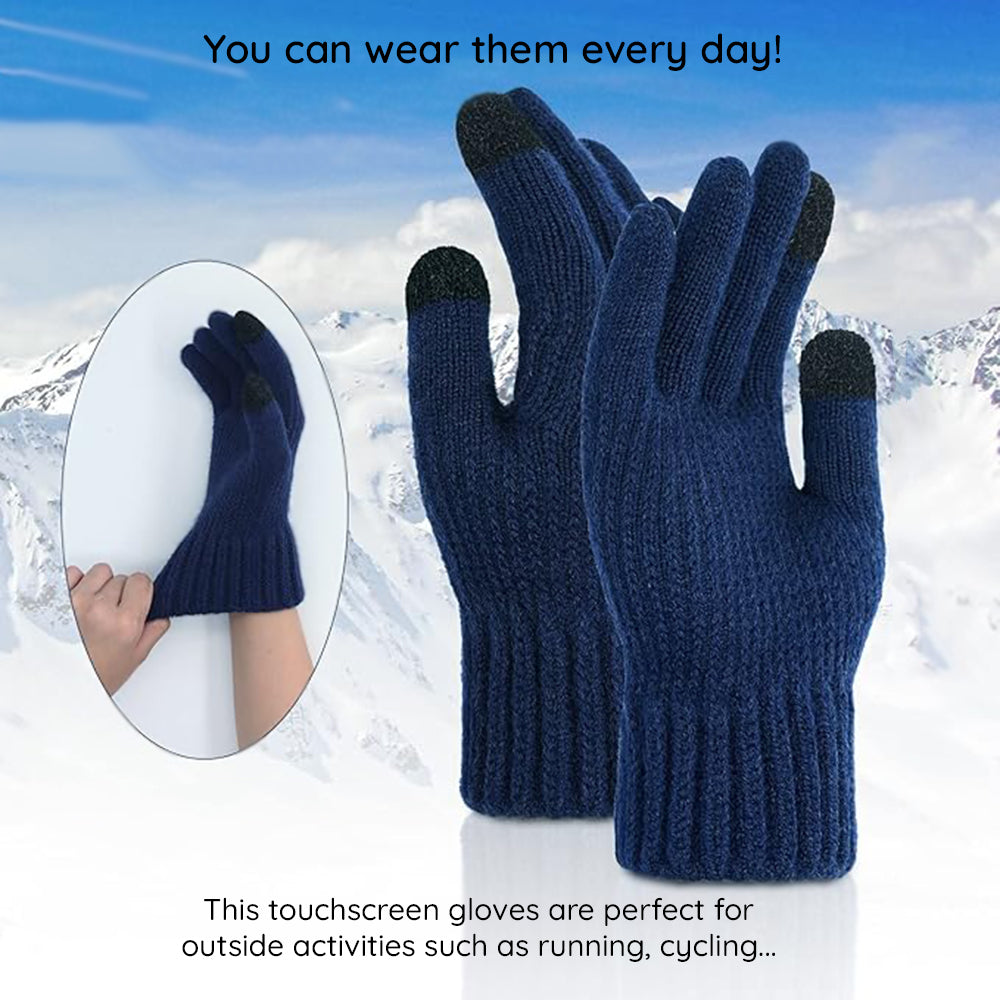 Unisex-tuntokäsineet Techsuit ST0012, koko 22 cm, laivastonsininen
