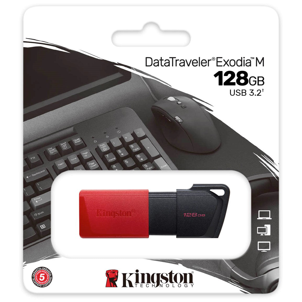 Ulkoisen muistin USB-A 3.2 Kingston DT Exodia M, 128Gb DTXM/128GB