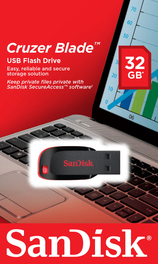 SanDisk Cruzer Blade USB-A ulkoinen muisti 32Gb SDCZ50-032G-B35