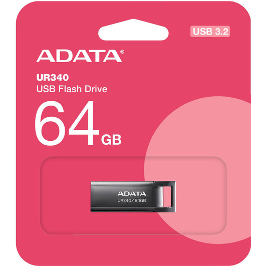Adata UR340 USB-A 3.2 ulkoinen muisti USB-A 3.2, 64Gb AROY-UR340-64GBK