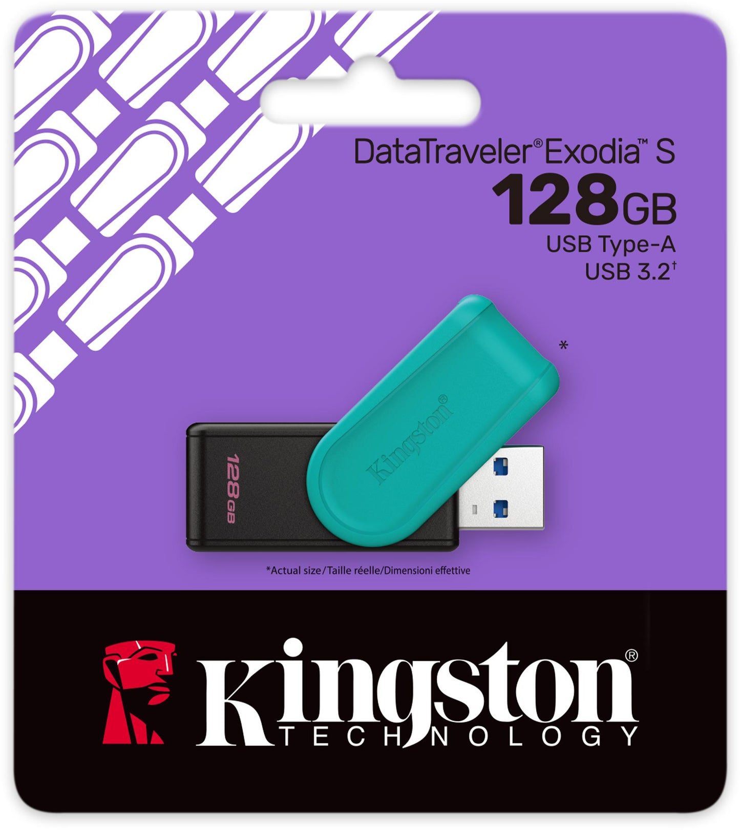 Ulkoinen muisti USB-A 3.2 Kingston DT Exodia S, 128Gb DTXS/128GB