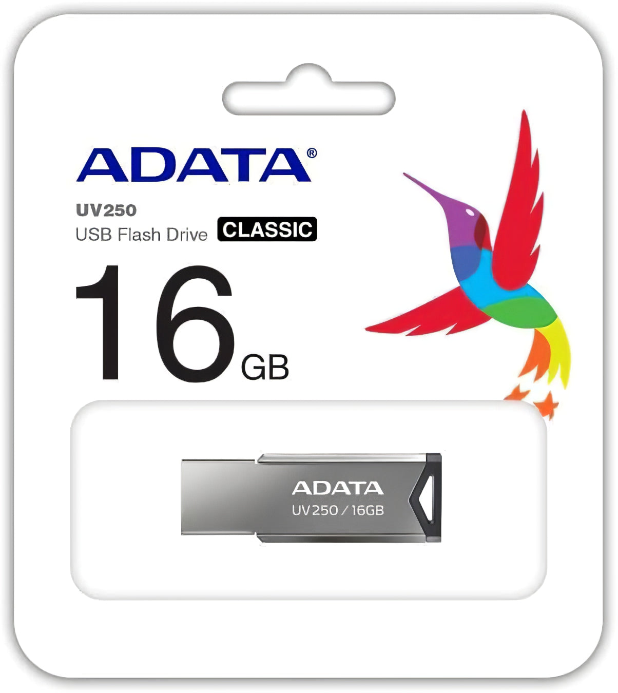 Ulkoinen USB-A-muisti Adata UV250, 16Gb AUV250-16G-RBK AUV250-16G-RBK AUV250-16G-RBK