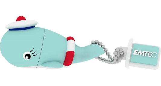 Ulkoinen USB-A-muisti Emtec M337 Whale, 16 Gt ECMMD16GM337