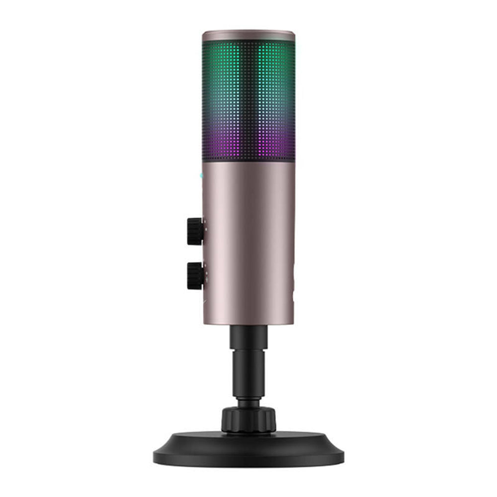 Pelikäyttöön tarkoitettu mikrofoni HAVIT GK61, RGB, USB-C, Harmaa