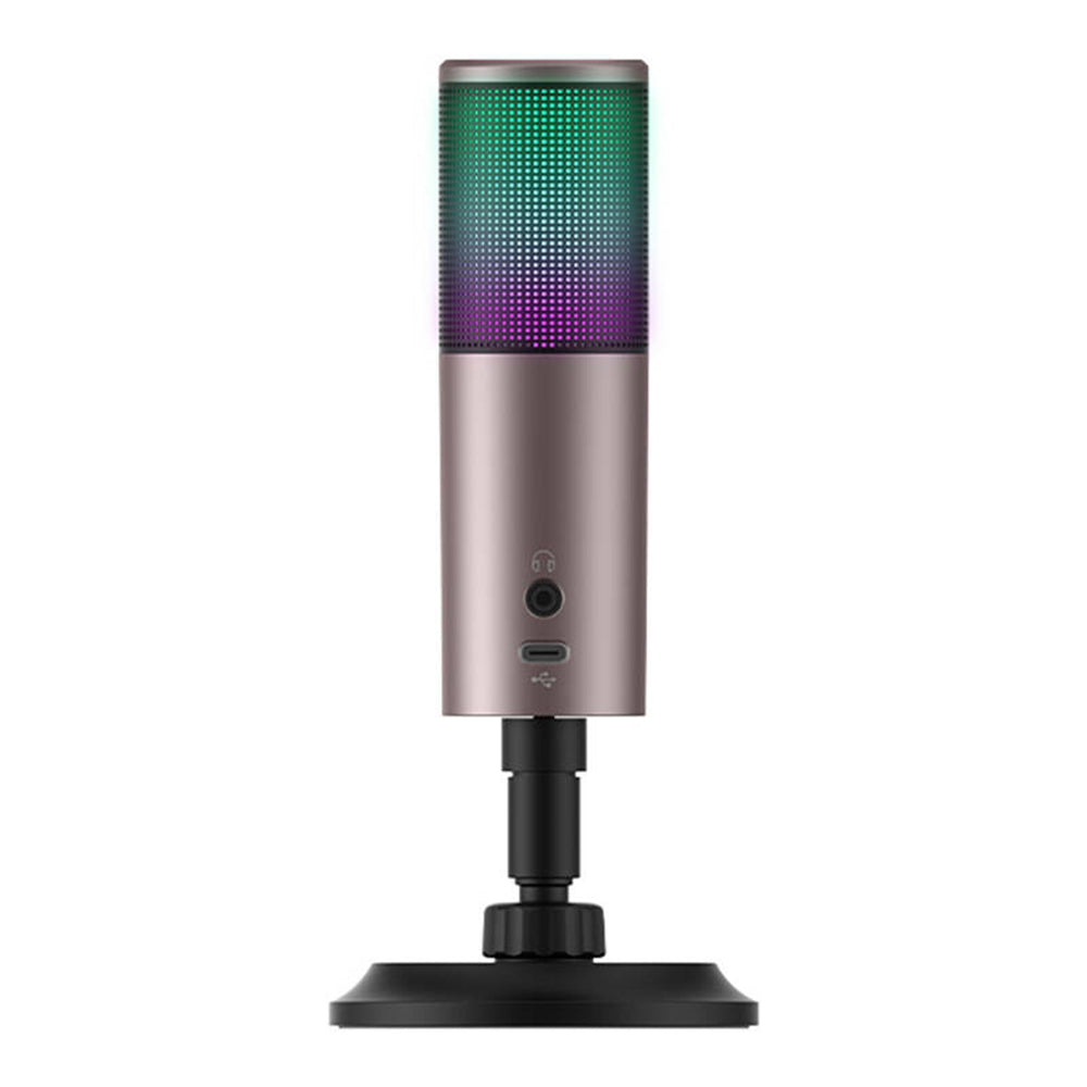 Pelikäyttöön tarkoitettu mikrofoni HAVIT GK61, RGB, USB-C, Harmaa