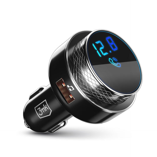 Bluetooth FM-modulaattori 3MK Hyper Car, 2 x USB-A - 1 x microSD-muistikortti
