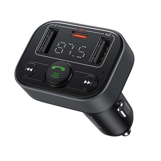FM Bluetooth -modulaattori Baseus S-09 Lite, 2 x USB-A - 1 x USB-C C10762300113-00