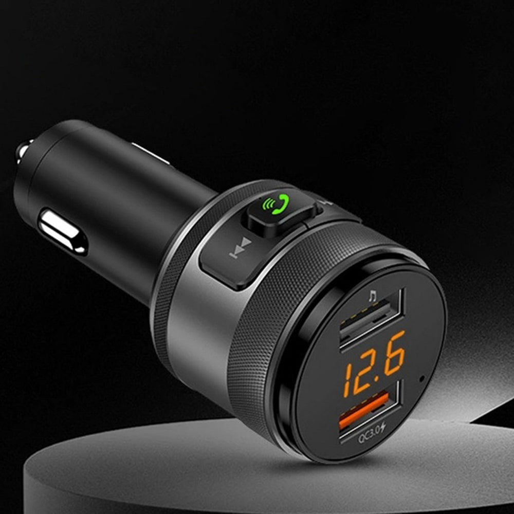 FM Bluetooth -modulaattori Techsuit VoltTune, 2 x USB-A