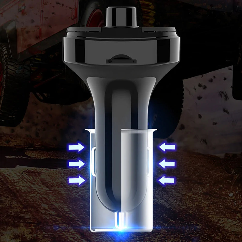 FM Bluetooth -modulaattori Yesido Y45, 2 x USB-A - 1 x USB-C - 1 x microSD