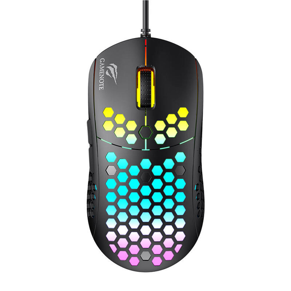 Pelihiiri Wired USB HAVIT MS1032, RGB, 800DPI - 6400DPI, Musta