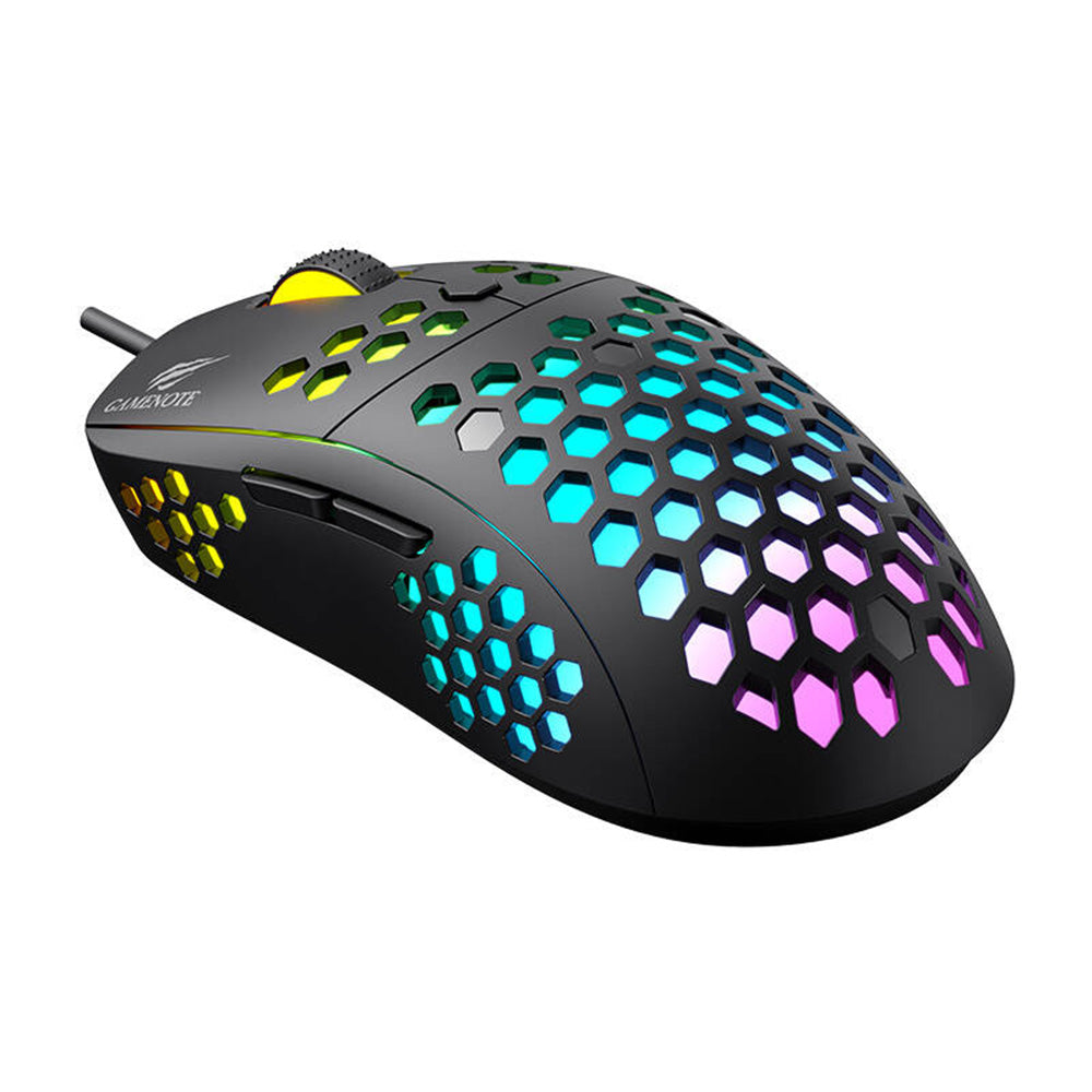 Pelihiiri Wired USB HAVIT MS1032, RGB, 800DPI - 6400DPI, Musta