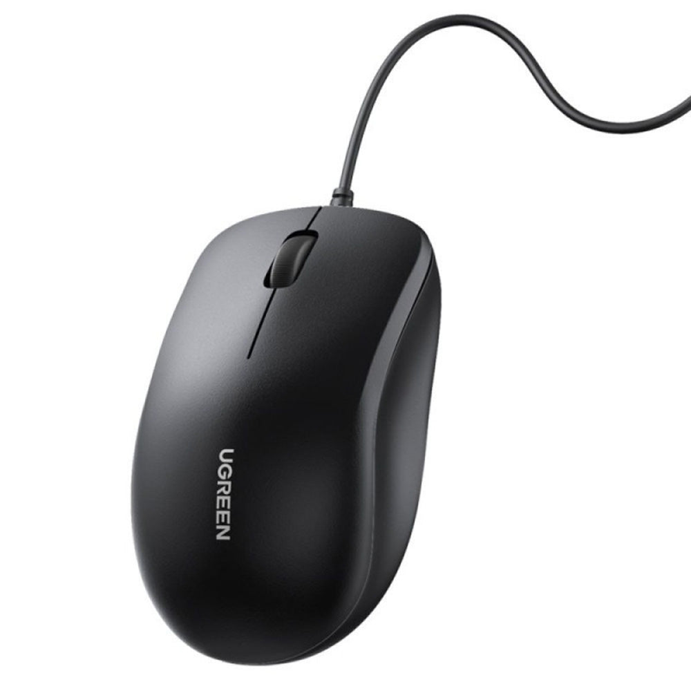 UGREEN MU007 langallinen USB-hiiri, 1200DPI, 1.5m, musta