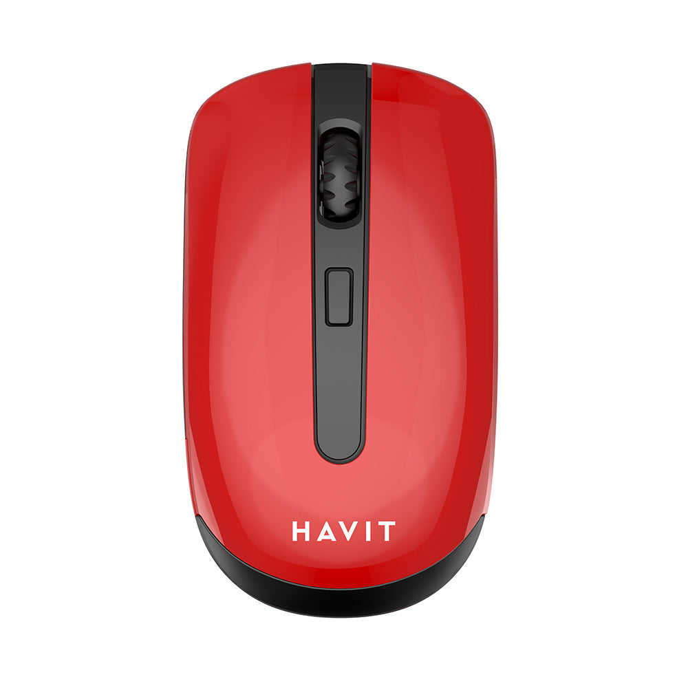 Langaton hiiri HAVIT MS989GT, 800DPI - 1600DPI, Musta Punainen