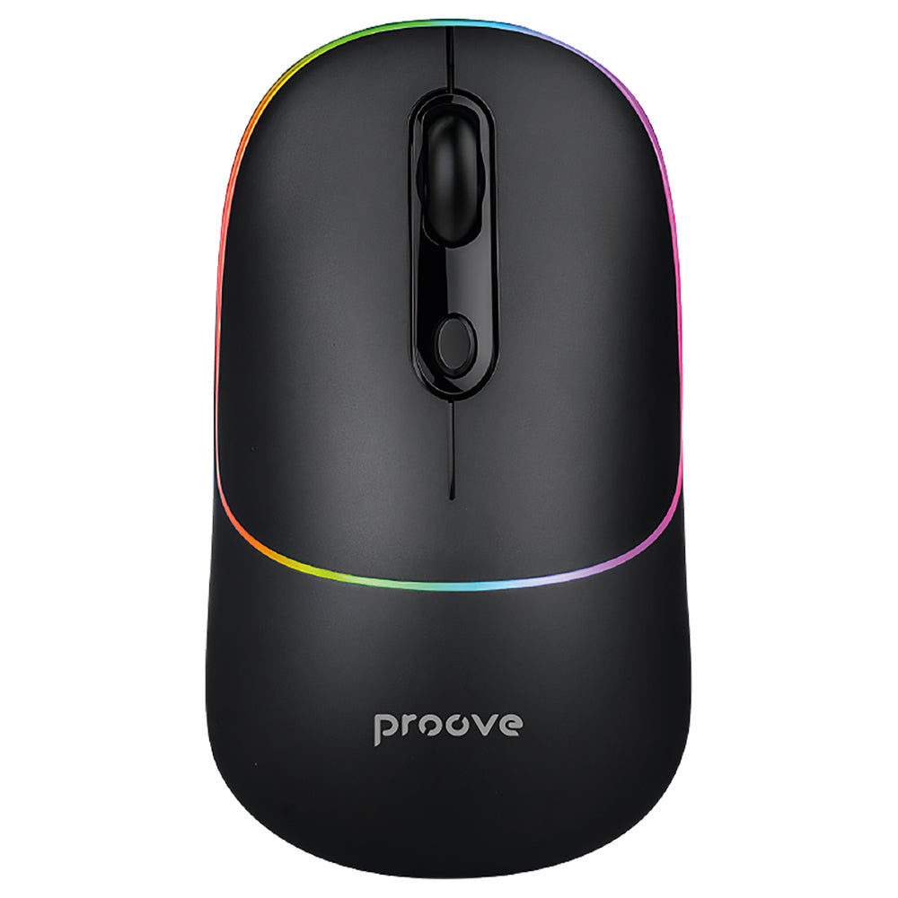 Langaton hiiri Proove Blink, RGB, 800DPI - 1600DPI, BT / Wi-Fi, Musta WMBL00002001
