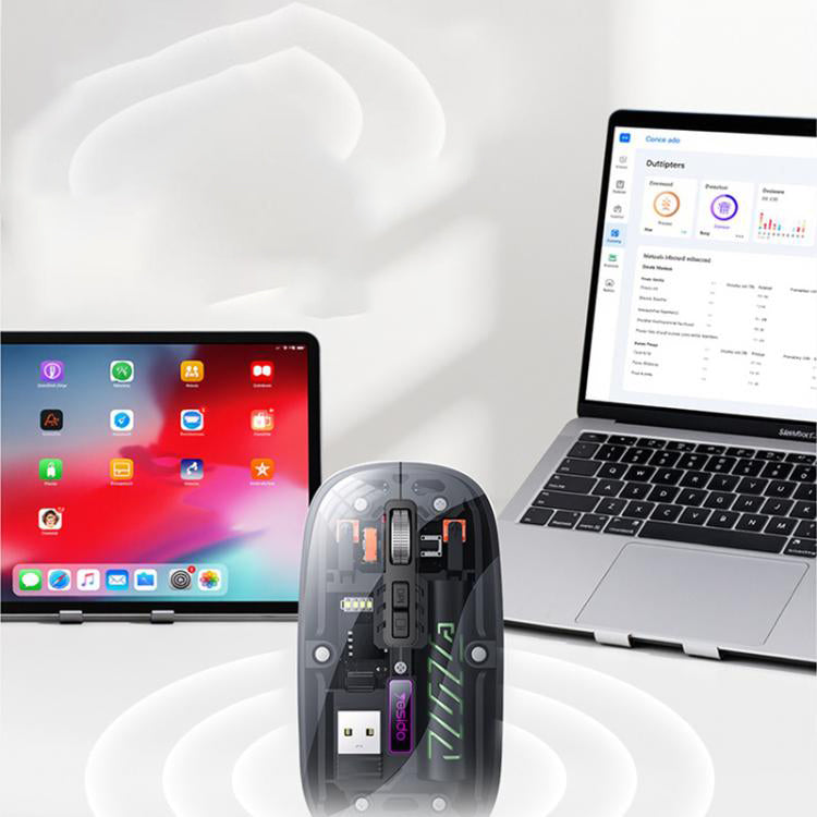 Langaton hiiri Yesido KB29, 800DPI - 1600DPI, BT / Wi-Fi, Valkoinen