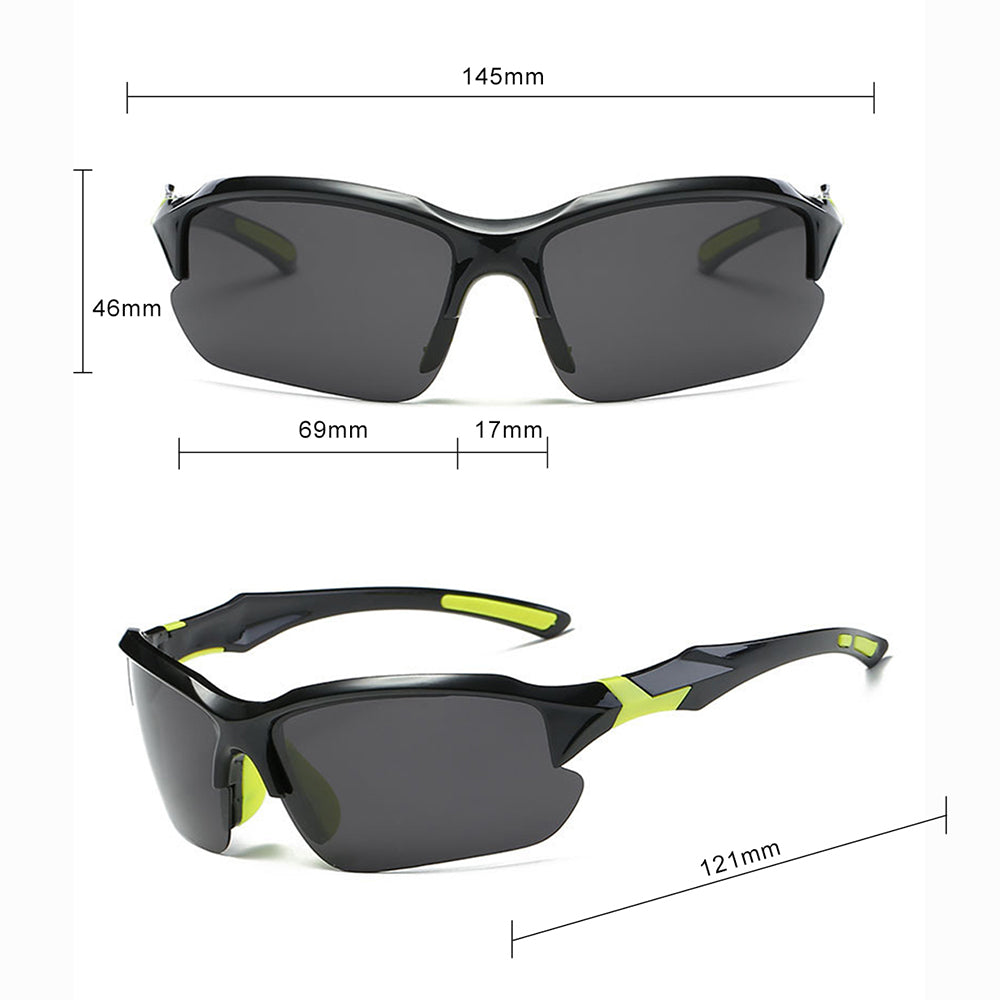 Unisex-pyöräilylasit Techsuit 9301, UV-suoja, musta-sininen