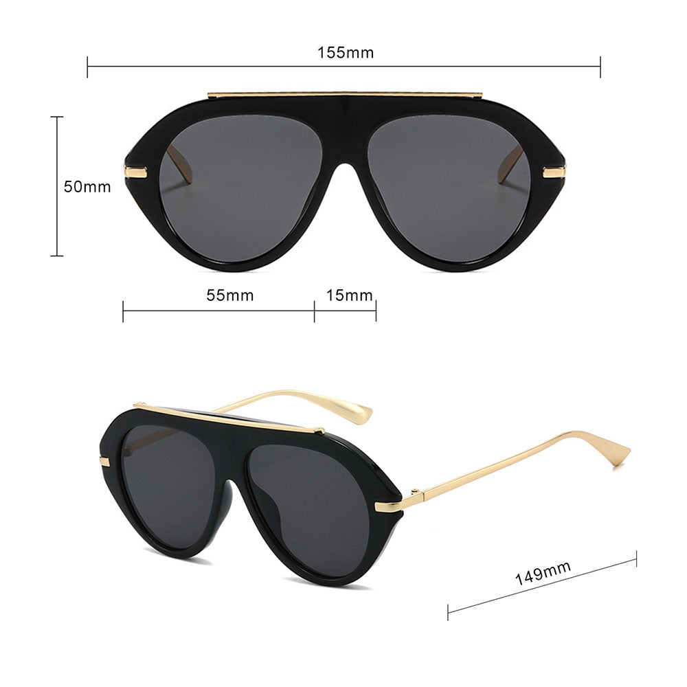Techsuit 8092 Women's Sunglasses, Black Orange