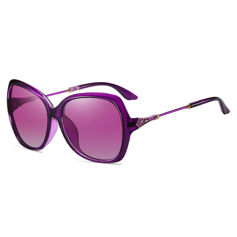 Naisten aurinkolasit Techsuit 8881, polarisoidut, UV-suoja, violetti
