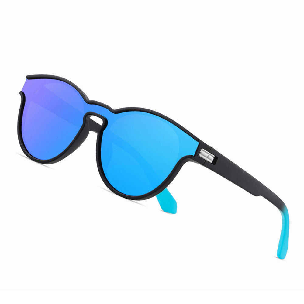 Unisex Techsuit TR7545 Sunglasses, Polarized, UV Protection, Black Gray
