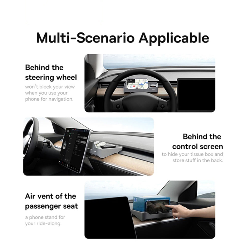 Autojärjestäjä ETC-kortinlukijalla Baseus T-Space Tesla-autoon C20251301811-00