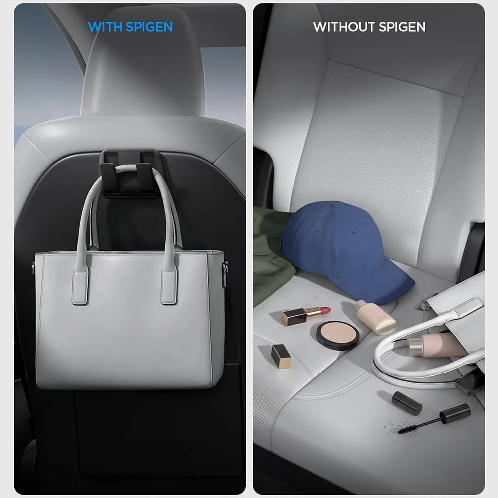 Spigen-auton järjestäjä asennettavaksi istuimen taakse Tesla Y / 3:lle, 2 kappaleen setti ACP11563